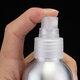 30ml-250ml Empty Aluminum Metal Spray Bottle Transparent/White Fine Mist Spray Head Portable Sprayer