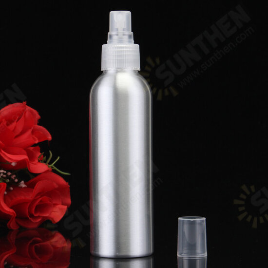 30ml-250ml Empty Aluminum Metal Spray Bottle Transparent/White Fine Mist Spray Head Portable Sprayer