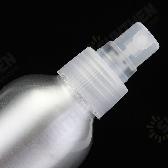 30ml-250ml Empty Aluminum Metal Spray Bottle Transparent/White Fine Mist Spray Head Portable Sprayer