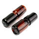 5mL Empty Brown Amber Glass Roll on Bottle Refillable Metal Roller Ball Essential Oil Liquid Bottle