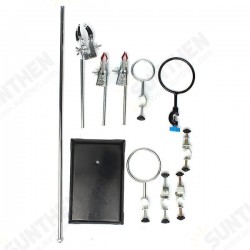 60cm Height Laboratory Iron Stand Support Flask Condenser Clamp Clip Set 60cm Height Laboratory Iron Stand Support Flask Condenser Clamp Clip Set