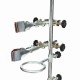 60cm Height Laboratory Iron Stand Support Flask Condenser Clamp Clip Set