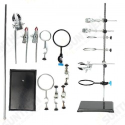 60cm Height Laboratory Iron Stand Support Flask Condenser Clamp Clip Set 60cm Height Laboratory Iron Stand Support Flask Condenser Clamp Clip Set