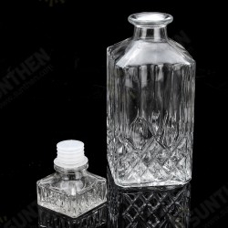 800ml Diamond Glass Bottle Vintage Glass Crystal Bottle Drink Decanter Carafe Bar 800ml Diamond Glass Bottle Vintage Glass Crystal Bottle Drink Decanter Carafe Bar