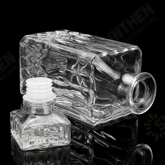 800ml Diamond Glass Bottle Vintage Glass Crystal Bottle Drink Decanter Carafe Bar