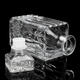 800ml Diamond Glass Bottle Vintage Glass Crystal Bottle Drink Decanter Carafe Bar