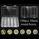 Coins Holder Storage Box Hold 100Pcs 30mm Round Coins Boxes Plastic Protector