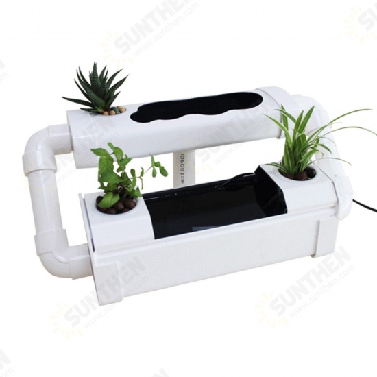 Creative Soilless Hydroponic Growing & Fish Tank Aquaponic System Kit Water Garden Microfarm Aquarium