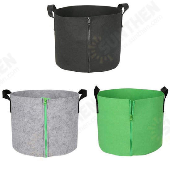 S/L Zipper Planting Grow Box Bag Breathable Vegetable Flower Growing Bucket Pot Container