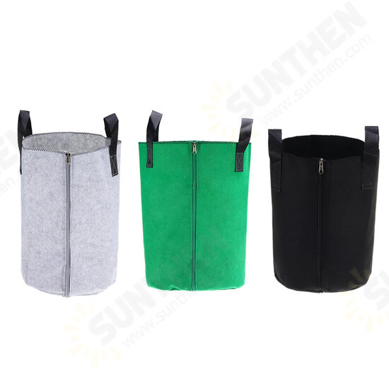 S/L Zipper Planting Grow Box Bag Breathable Vegetable Flower Growing Bucket Pot Container