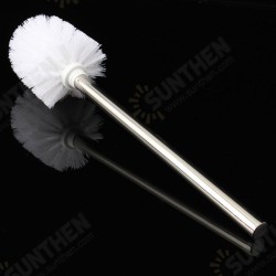 Stainless Steel WC Bathroom Cleaning Toilet Brush White Head Holders Cleaning Brushes Stainless Steel WC Bathroom Cleaning Toilet Brush White Head Holders Cleaning Brushes