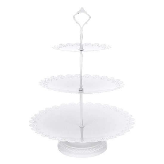 Wedding Cake Stand Crystal Decor Supplies Metal Cupcake Holder Crystal Plates Set