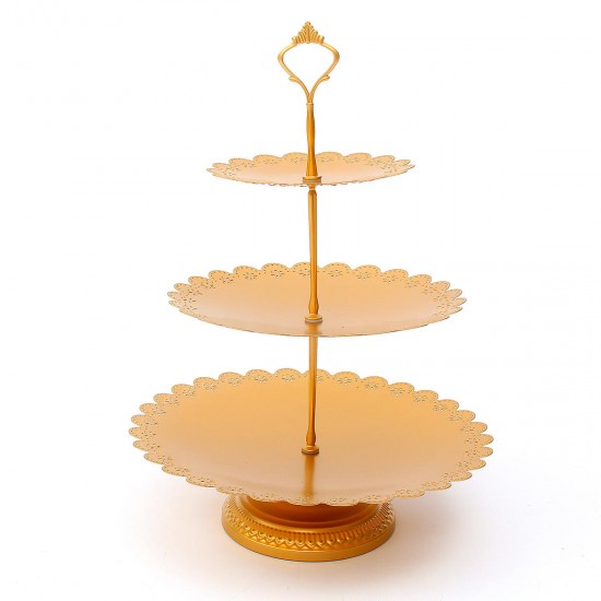 Wedding Cake Stand Crystal Decor Supplies Metal Cupcake Holder Crystal Plates Set