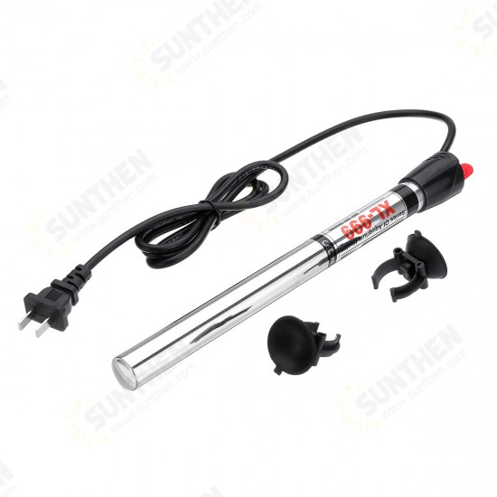 100W/200W Submersible Stainless Steel Water Heater Rod Aquarium Fish Tank 220V