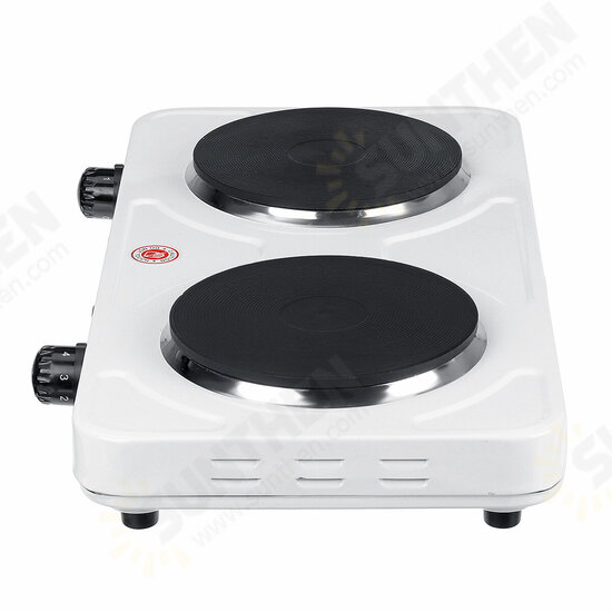 110V 2000W Portable Double Electric Stove Burner Hot Plate Cooking Heater