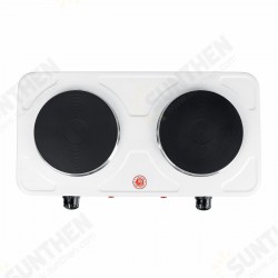 110V 2000W Portable Double Electric Stove Burner Hot Plate Cooking Heater 110V 2000W Portable Double Electric Stove Burner Hot Plate Cooking Heater