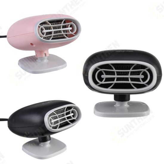 2 In 1 Car Heater Cooler Fan 12V 150W Portable Auto Windshield Demister Defroster Dryer