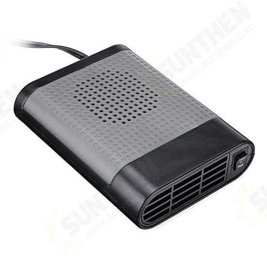 2 in 1 Portable Car Heater Cooler Fan 12V/24V Air Warmer Windscreen Demister Defroster