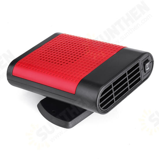 2 in 1 Portable Car Heater Cooler Fan 12V/24V Air Warmer Windscreen Demister Defroster