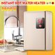 220V 3800W Shower Instant Water-Heater Tankless Water Heater Electric Heating Instant Hot Water for Kitchen and Bathroom Color Shipped at Random