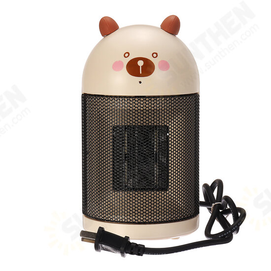 220V 500W Desktop Mini Air Heater Fan Silent Electric Winter Warmer Energy-Saving Household Office