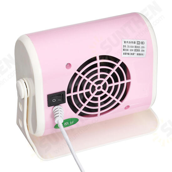 220V 500W Mini Portable Electric Heater Energy-Saving Heaters for Household Office Desktop