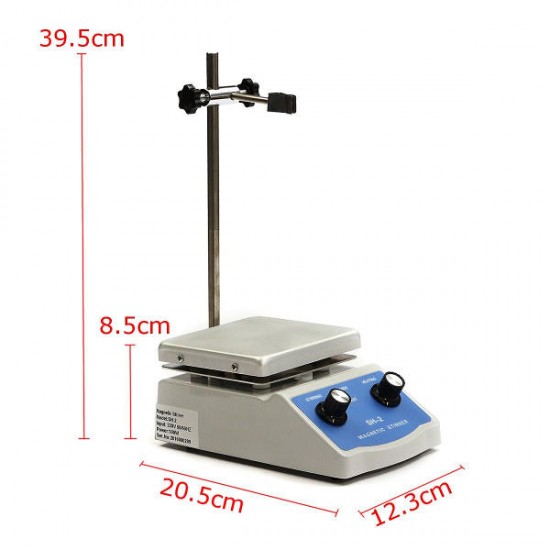 220V SH-2 Hot Plate Magnetic Stirring Health Care Machine with Stir Bar for Lab