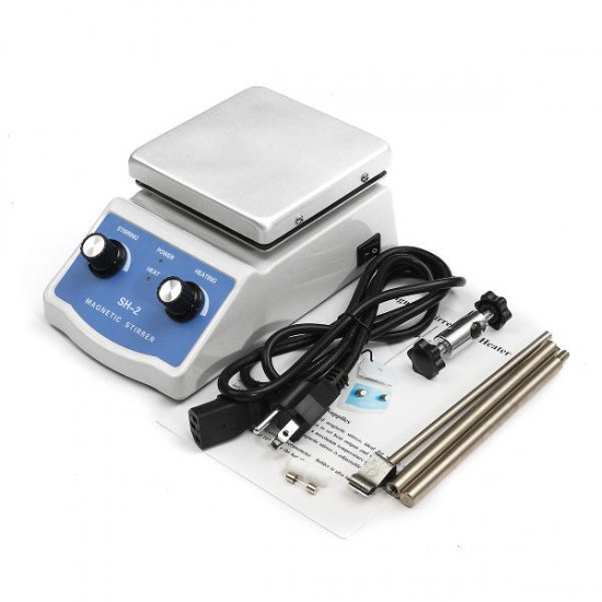 220V SH-2 Hot Plate Magnetic Stirring Health Care Machine with Stir Bar for Lab