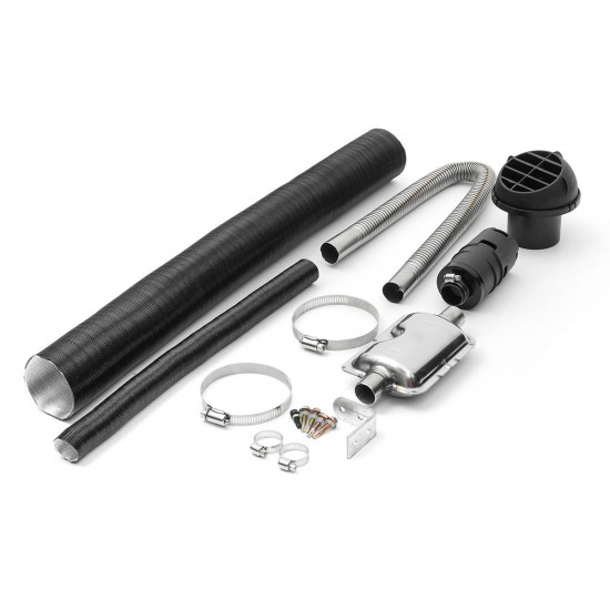 24mm Exhaust Silencer +25mm Filter+ Exhaust & Intake Pipe For Air Diesel Heater