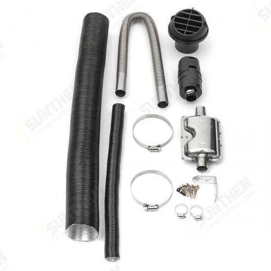 24mm Exhaust Silencer +25mm Filter+ Exhaust & Intake Pipe For Air Diesel Heater