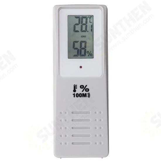 3 Sensors Wireless Digital Alarm Thermometer Indoor Outdoor Audible Indicator