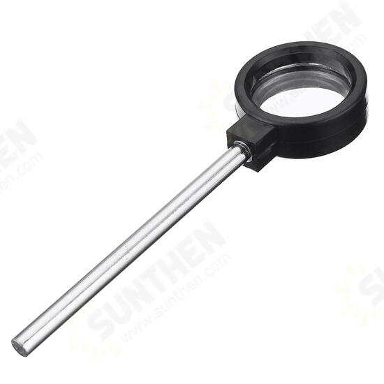 3/4/5cm Hand-held Convex/Concave Lens Glass Magnifier Optical Seat Accessories