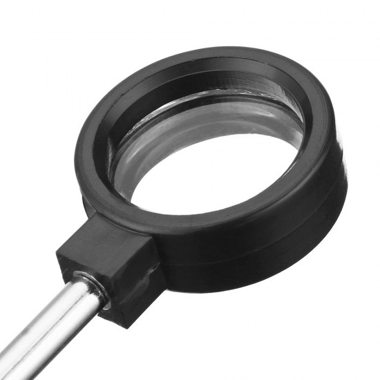 3/4/5cm Hand-held Convex/Concave Lens Glass Magnifier Optical Seat Accessories