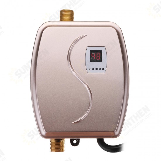 3800W 3000W Mini Tankless Instant Hot Water Heater Faucet kitchen Heating Thermostat