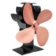4 Blades Stove Fan Wood Heater Fireplace Fire Heat Powered Circulating Eco