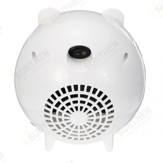 500W Mini Size Personal Space Heater Electric Heater for Home Office Small Heater PTC Ceramic Air Heater