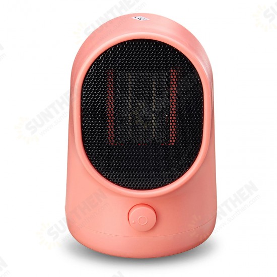 500W Portable Electric Space Heater Desktop Heating Fan Air Warmer Home Office