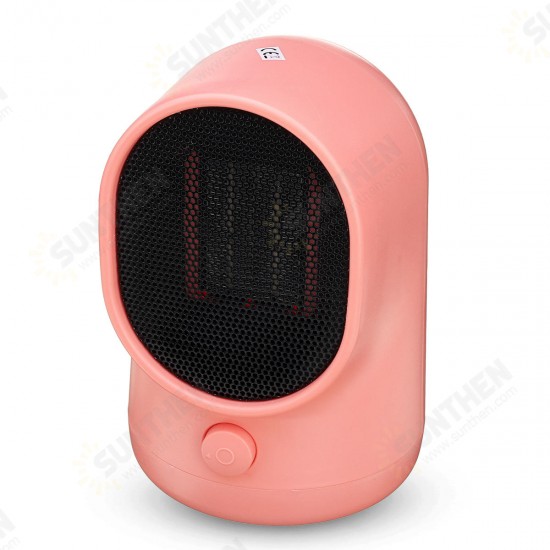 500W Portable Electric Space Heater Desktop Heating Fan Air Warmer Home Office