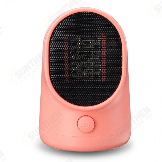 500W Portable Electric Space Heater Desktop Heating Fan Air Warmer Home Office