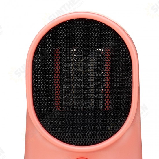 500W Portable Electric Space Heater Desktop Heating Fan Air Warmer Home Office