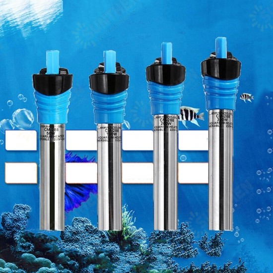 50/100/200/300W Aquarium Fish Tank Heater 18°C-34°C Thermostat Adjustable Water Heating Rod