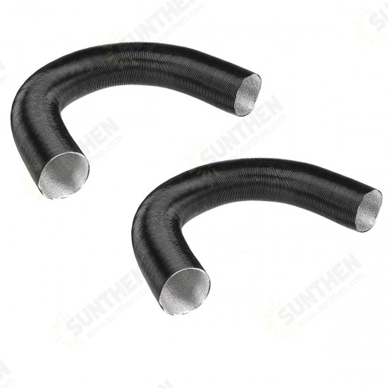 75mm Heater Pipe Duct + Warm Air Outlet + Y Branch + Hose Clip For Parking Diesel Heater