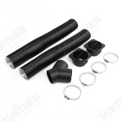 75mm Heater Pipe Duct + Warm Air Outlet For Diesel Heater Webasto Eberspacher 75mm Heater Pipe Duct + Warm Air Outlet For Diesel Heater Webasto Eberspacher