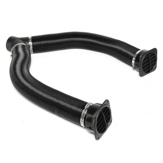 75mm Heater Pipe Duct + Warm Air Outlet For Diesel Heater Webasto Eberspacher