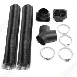 75mm Heater Pipe Duct + Warm Air Outlet For Diesel Heater Webasto Eberspacher 75mm Heater Pipe Duct + Warm Air Outlet For Diesel Heater Webasto Eberspacher