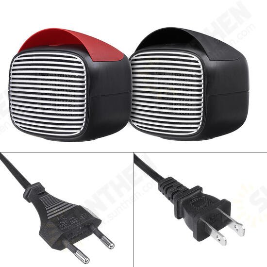 800W 110V/220V Mini Ceramic Electric Heater Home Office Space Heating Warm/Cold Fan Silent