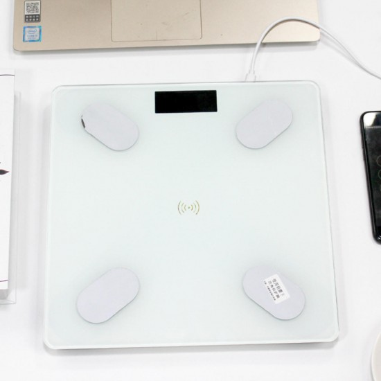 APP bluetooth Smart Human Health Scale USB Charge Multi-user Setting Auto Record