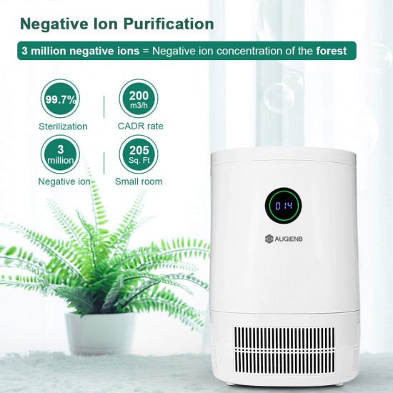Powerful Air Purifier Cleaner Filter to Remove Odor Dust Mold Smoke