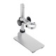 Adjustable Aluminum Alloy Microscope Holder Stand Manual Focus Support Bracket