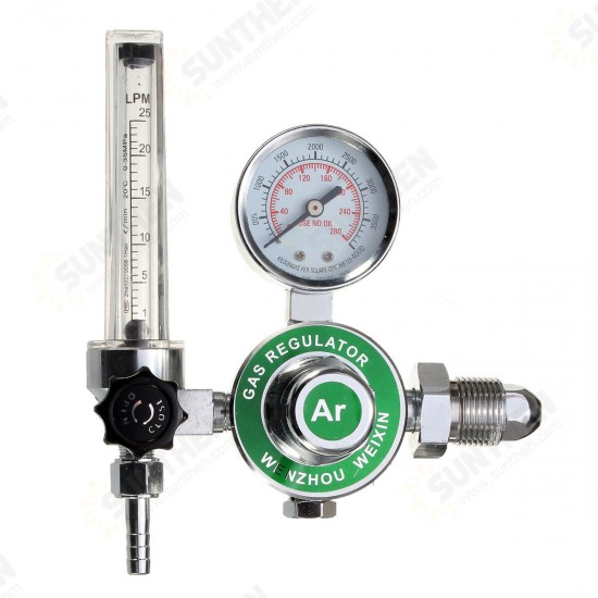 Argon CO2 Gas Mig Tig Flow Meter Welding Weld Regulators Gauge Welder Cga580 Fits